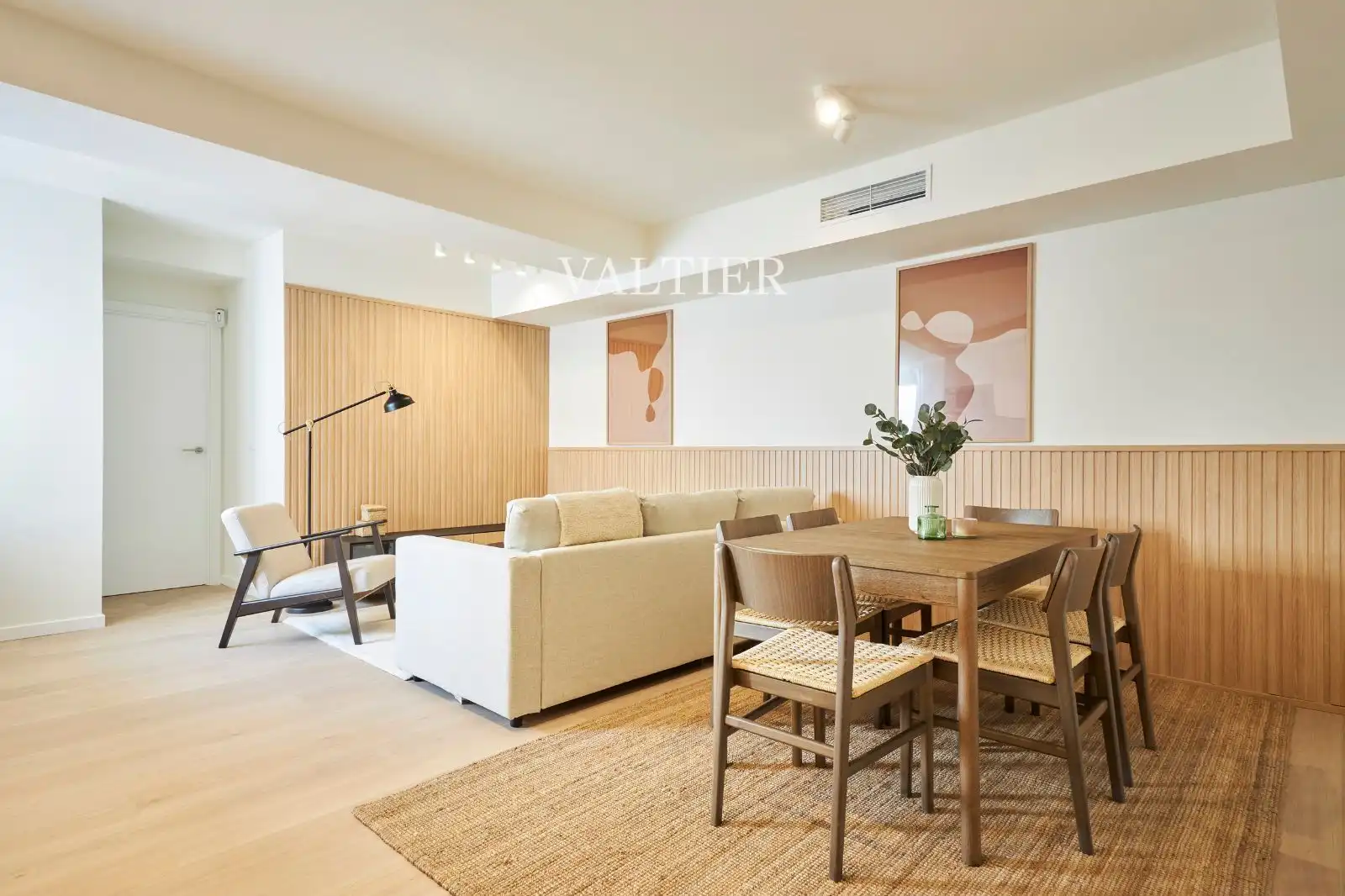 Sala de estar de Piso de alquiler en Madrid con Aire acondicionado, Calefacción y Amueblado