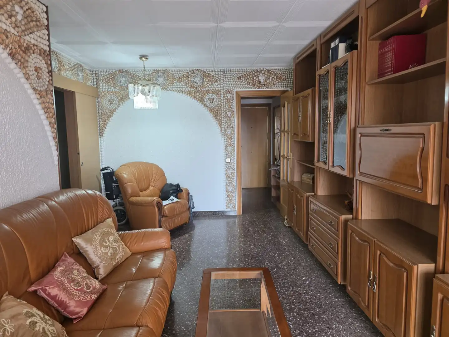 Wohnzimmer von Wohnung zum Verkauf in L'Hospitalet de Llobregat mit Ofen und Balkon