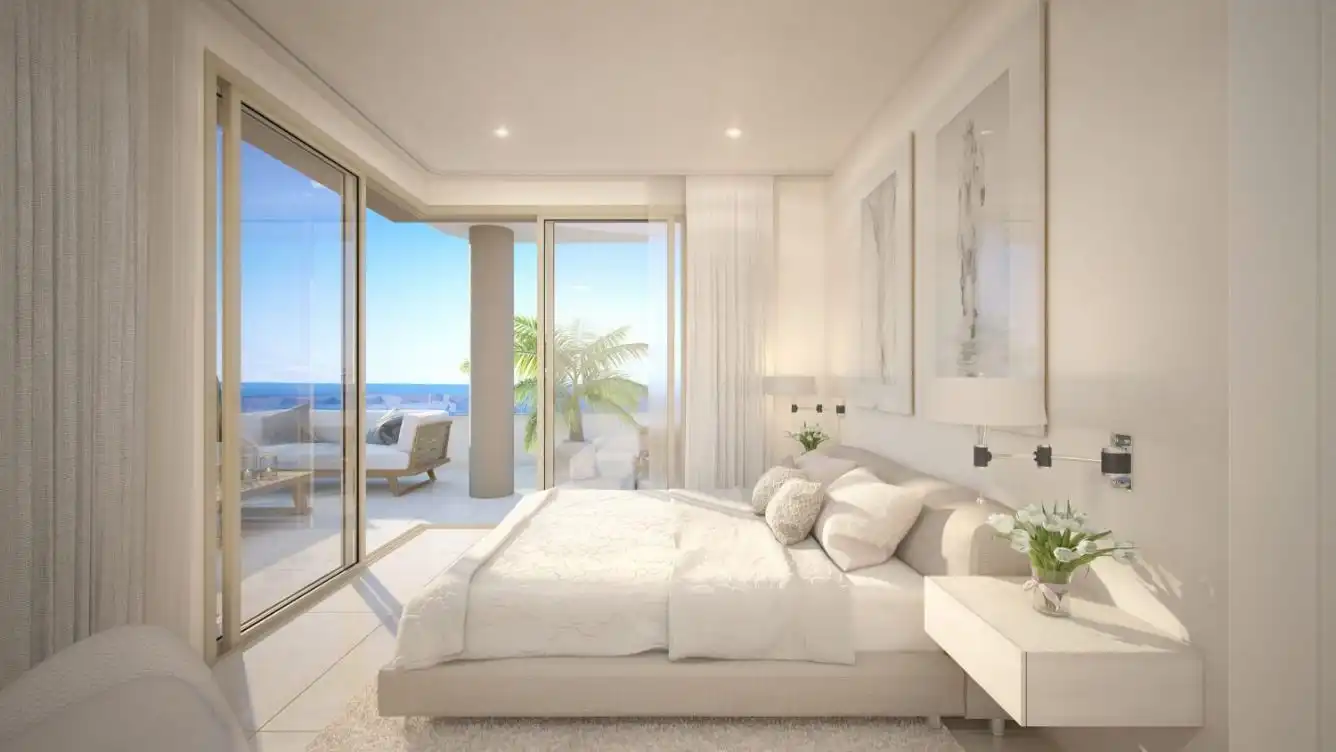 Dormitori de Apartament en venda en Mijas amb Aire condicionat, Parquet i Terrassa