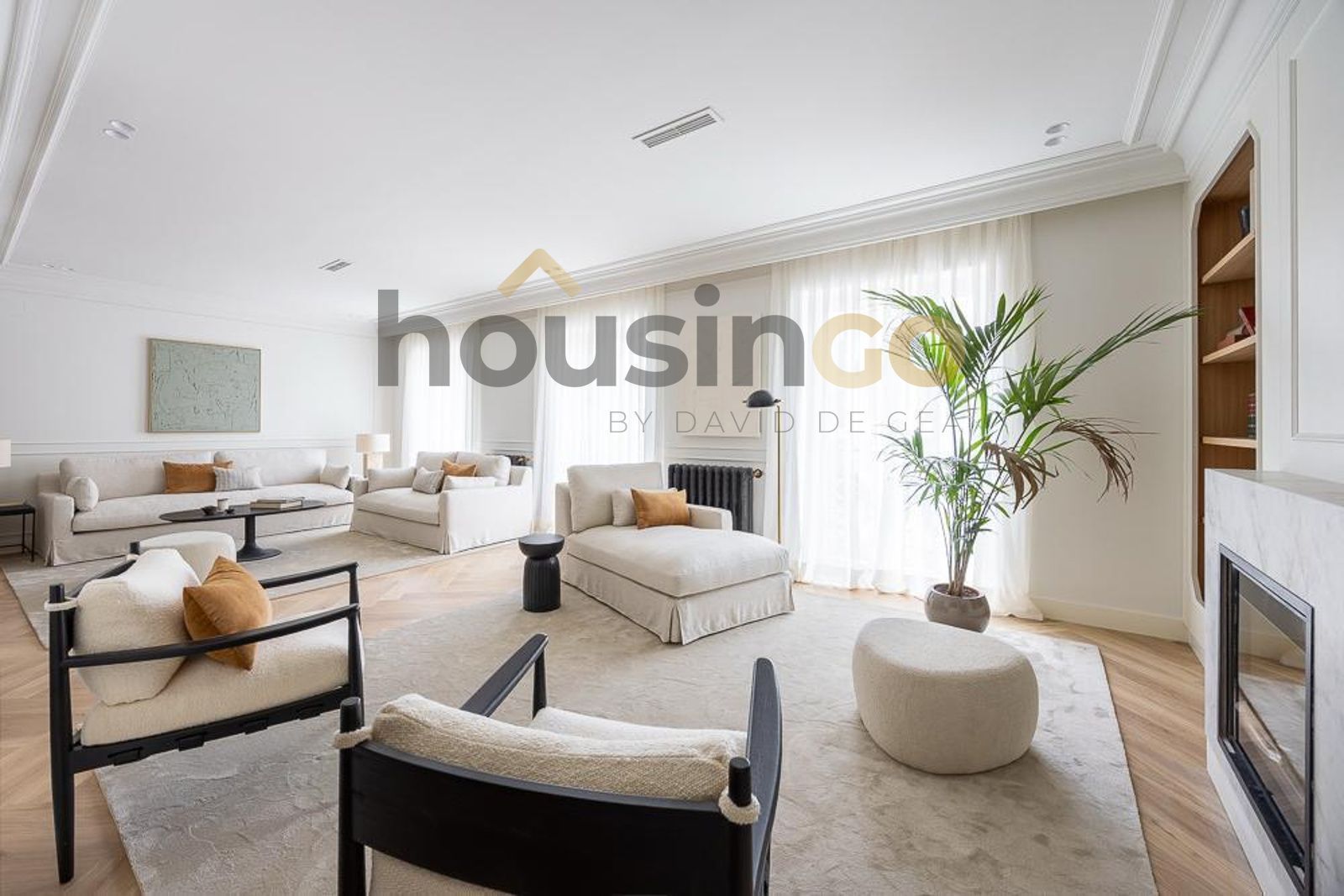 Living room of Attic for sale in  Madrid Capital  with Air Conditioner, Heating and Parquet flooring