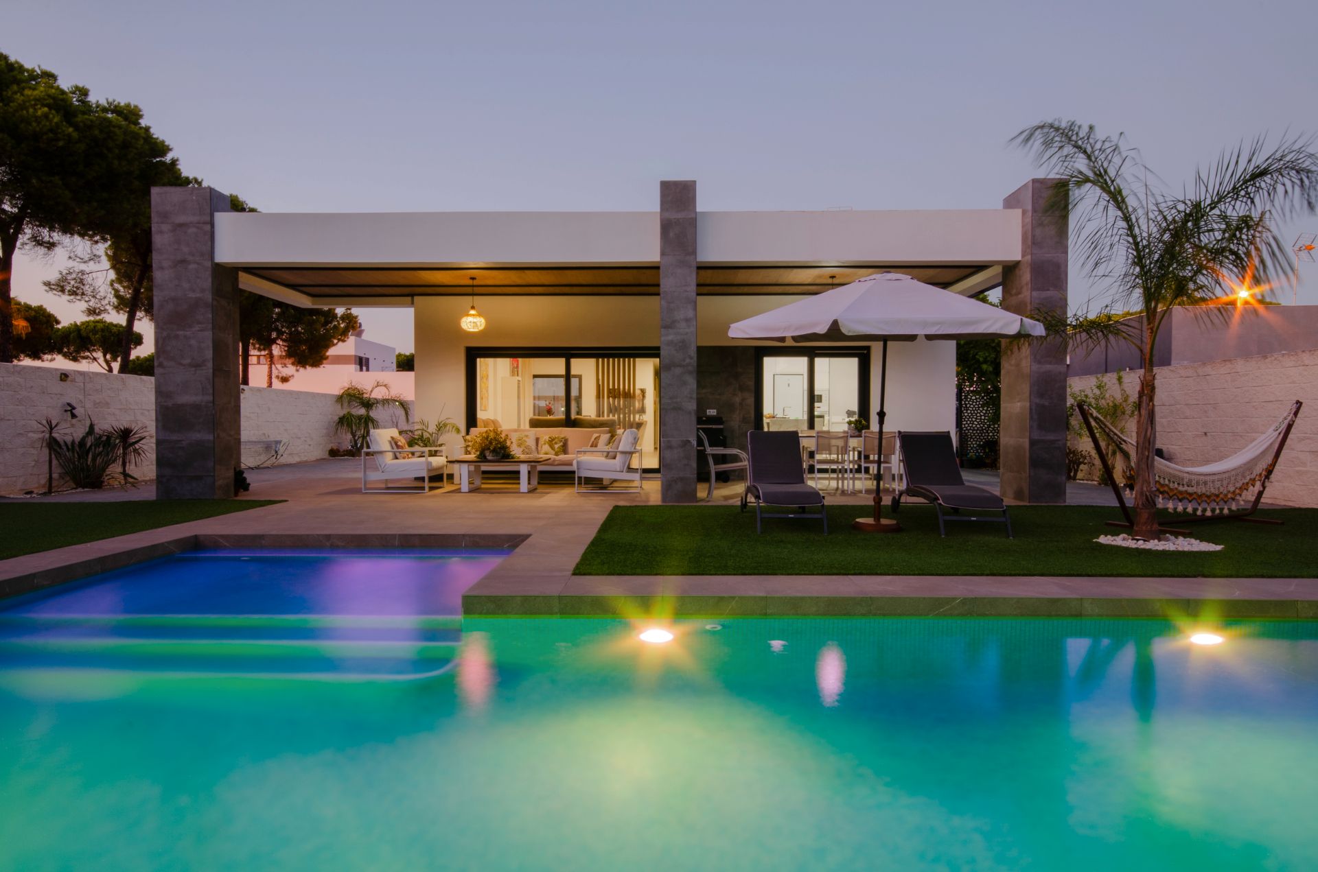 Swimming pool of House or chalet for sale in Aljaraque