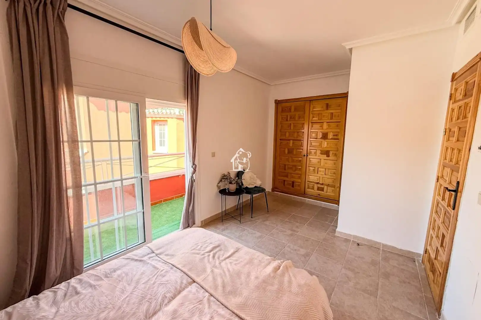 Habitación de Casa adosada de alquiler en Murcia con Aire acondicionado, Terraza y Piscina
