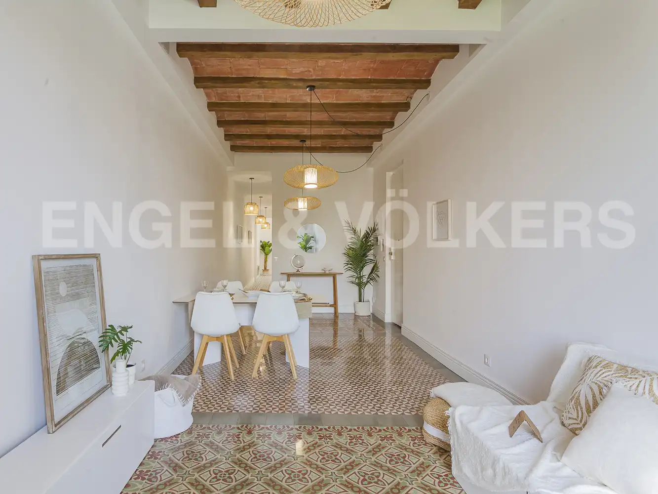 Esszimmer von Wohnung zum Verkauf in Barcelona mit Heizung und Balkon