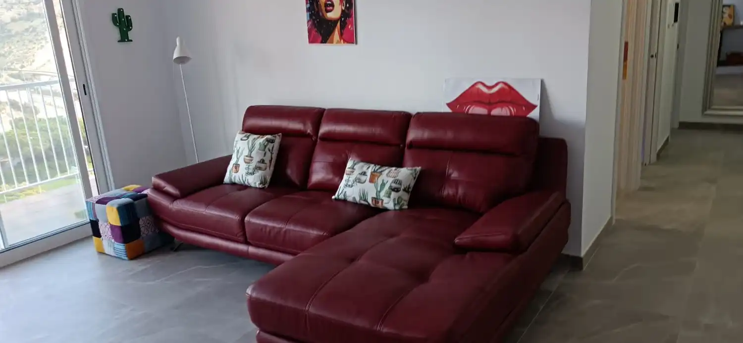 Wohnzimmer von Wohnung zur Miete in Alicante / Alacant mit Klimaanlage, Heizung und Terrasse