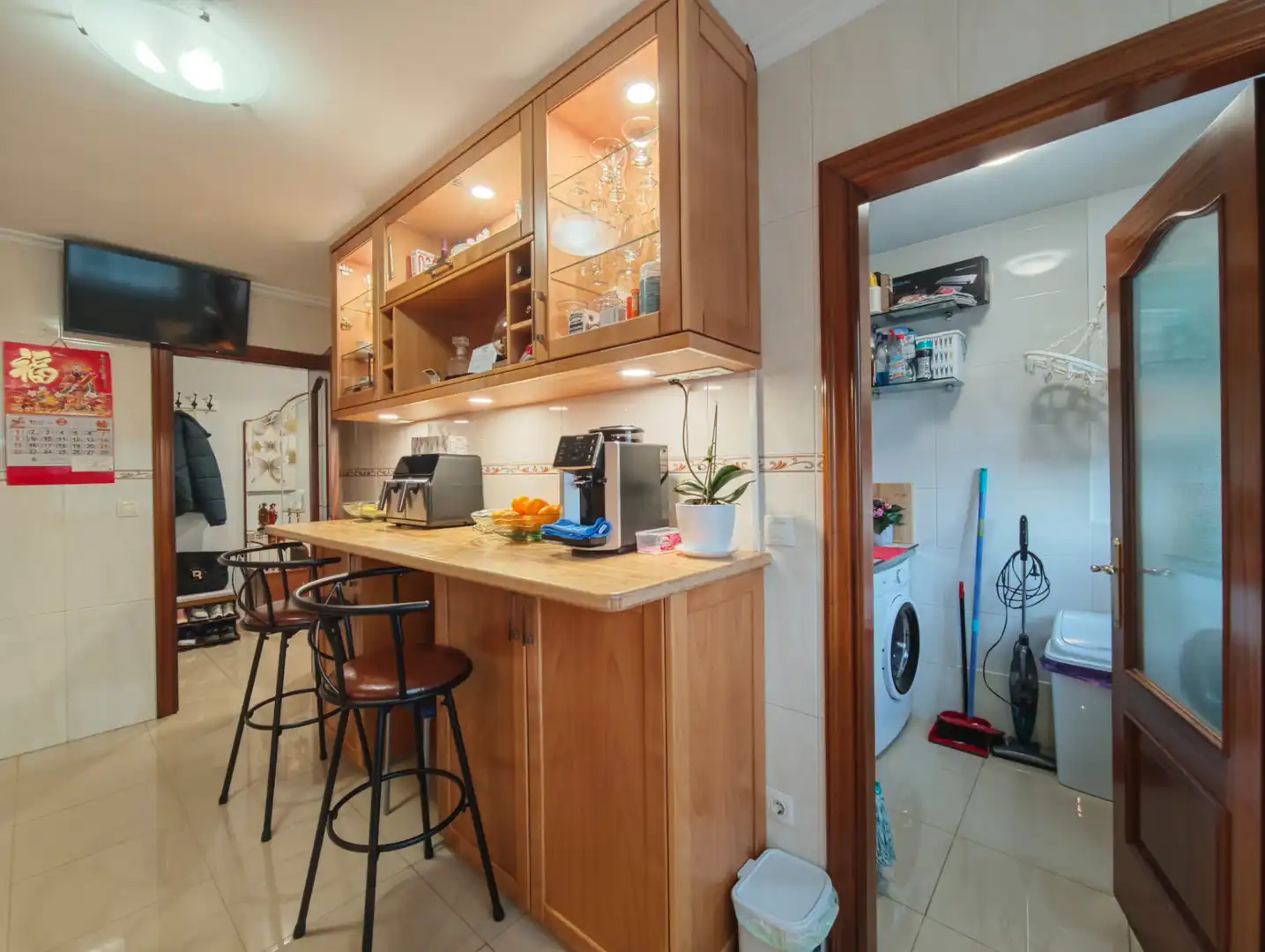 Cocina de Piso en venta en Narón con Calefacción, Parquet y Trastero