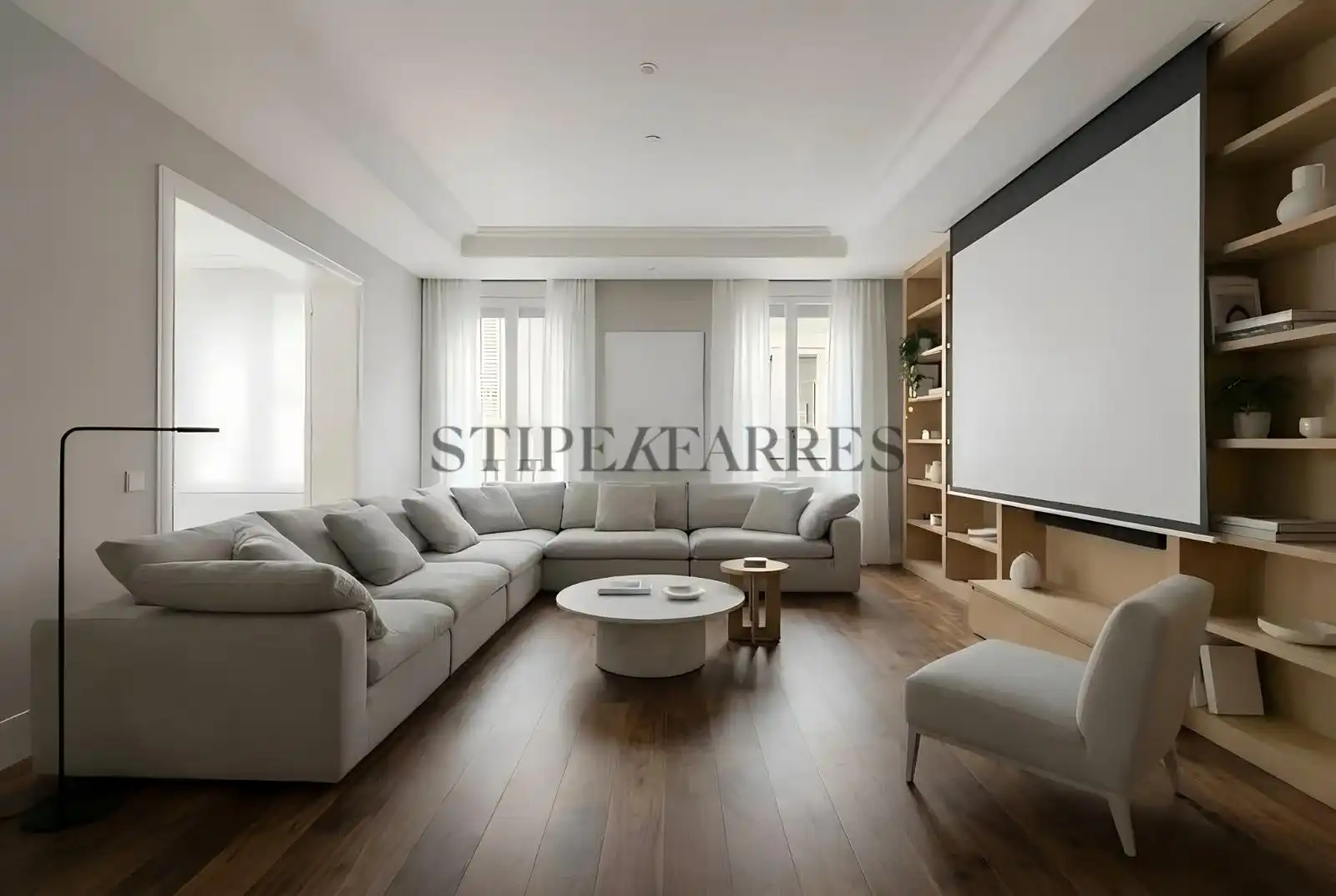 Sala de estar de Piso de alquiler en Barcelona con Aire acondicionado, Calefacción y Terraza