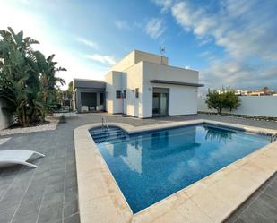 Swimming pool of House or chalet for sale in  Almería Capital  with Air Conditioner, Terrace and Swimming Pool