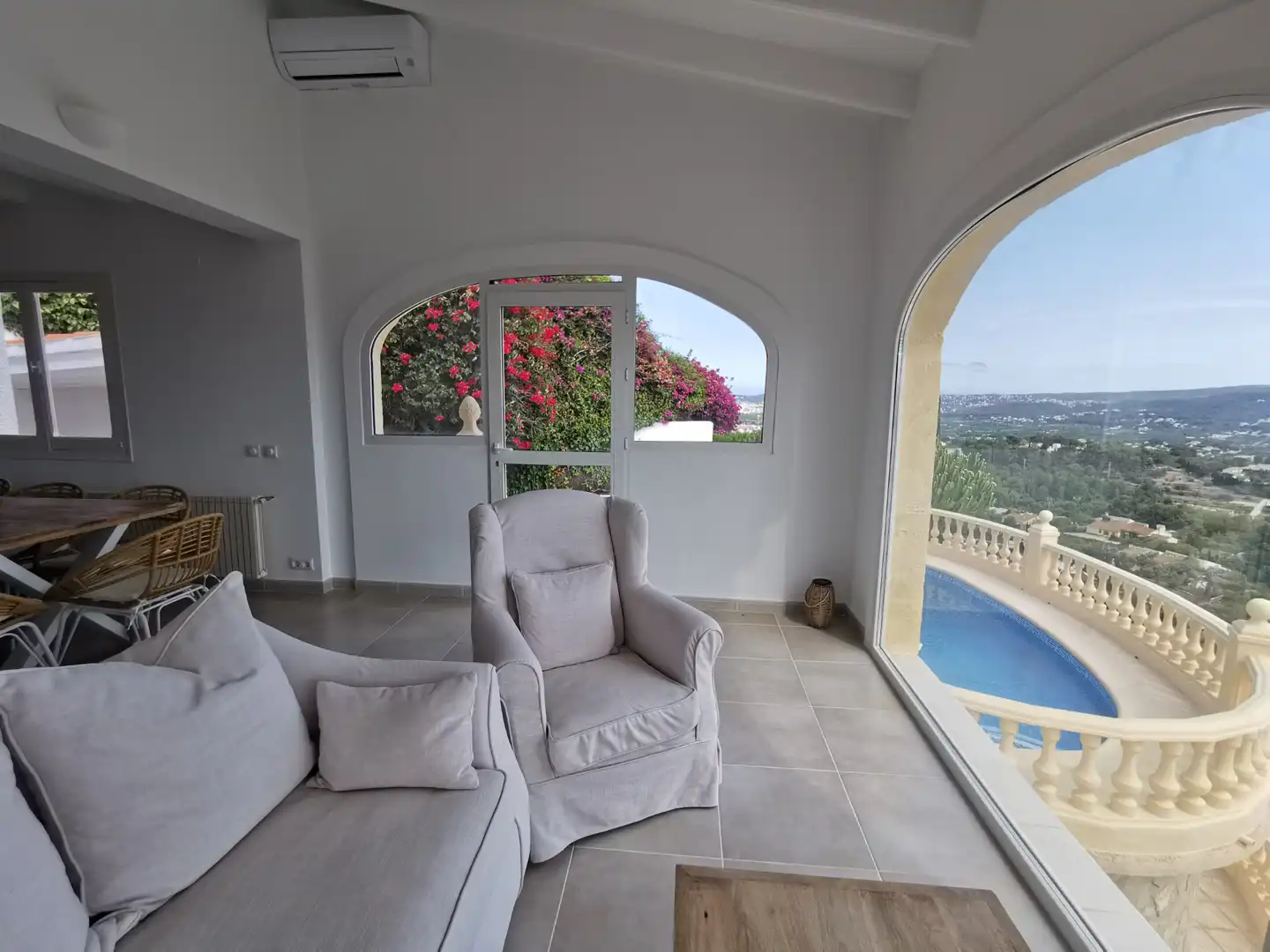 Sala de estar de Casa o chalet en venta en Jávea / Xàbia con Aire acondicionado, Calefacción y Jardín privado