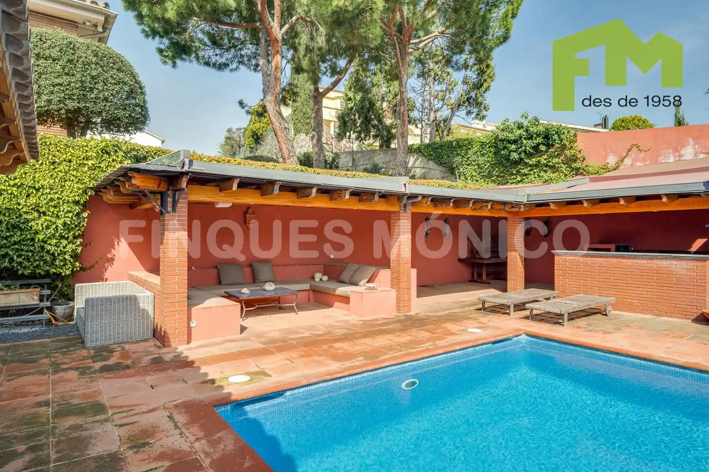 Terraza de Casa o chalet en venta en Teià con Aire acondicionado, Calefacción y Jardín privado
