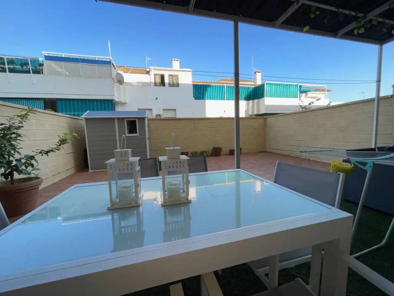 Terraza de Piso de alquiler en Estepona con Aire acondicionado, Calefacción y Terraza