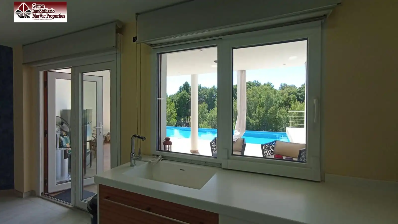 Cocina de Casa o chalet en venta en Altea con Aire acondicionado, Jardín privado y Terraza