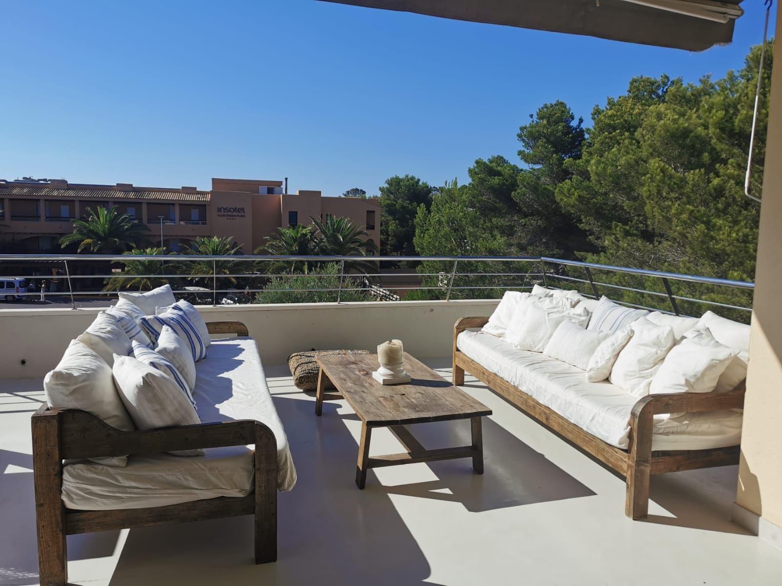 Terrace of Flat for sale in Sant Josep de sa Talaia  with Air Conditioner, Terrace and Swimming Pool