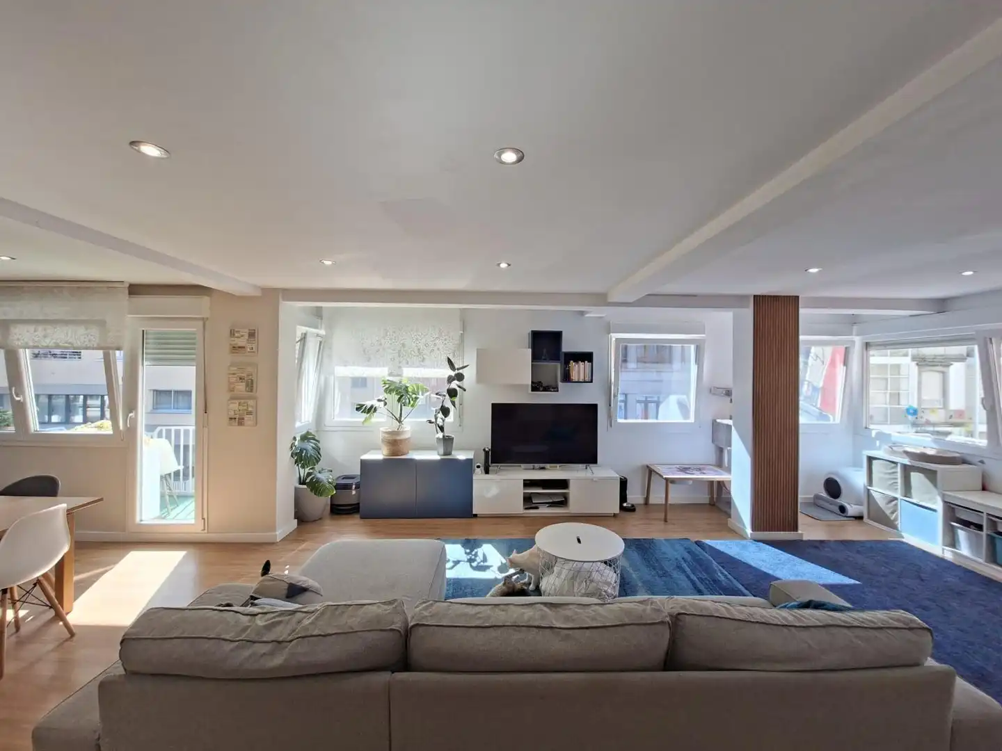 Sala de estar de Piso en venta en Vilagarcía de Arousa con Terraza, Amueblado y Balcón