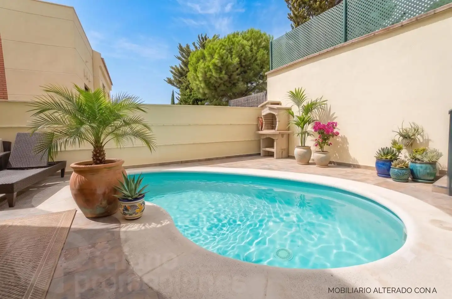 Piscina de Casa adosada en venta en Málaga con Aire acondicionado, Calefacción y Jardín privado