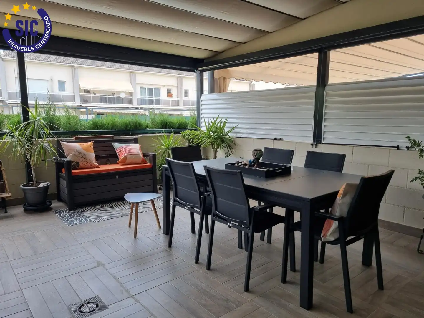 Terrassa de Casa adosada en venda en Gandia amb Aire condicionat, Calefacció i Jardí privat