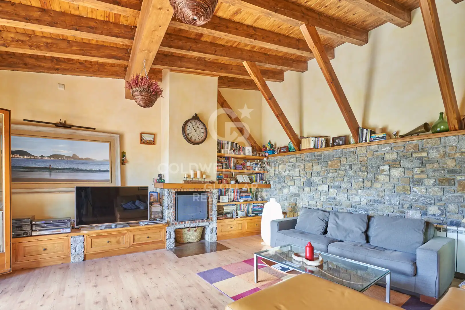 Sala d'estar de Casa adosada en venda en Montellà i Martinet amb Calefacció, Parquet i Terrassa