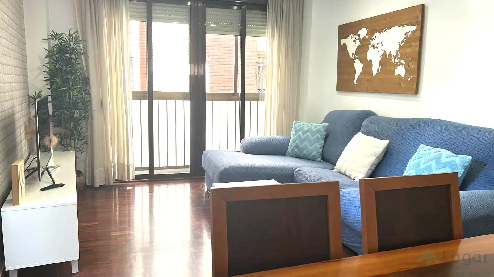 Living room of Flat for rent in Murcia  with Air Conditioner, Heating and Furnished