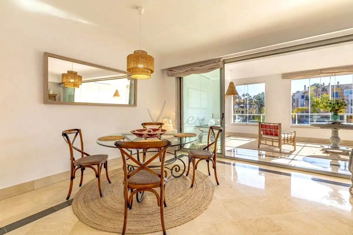 Dining room of Flat for rent in Sotogrande  with Air Conditioner, Terrace and Furnished