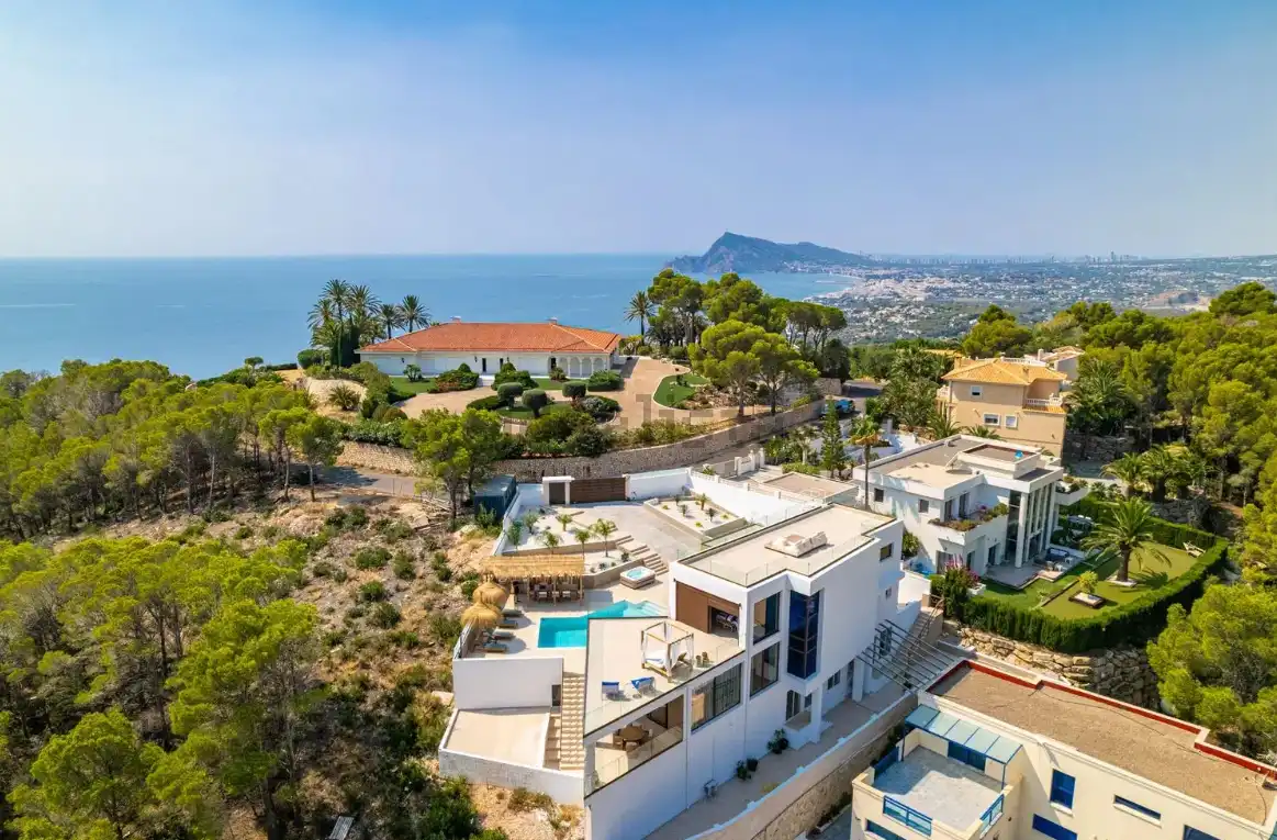 Vista exterior de Casa o chalet en venta en Altea con Aire acondicionado, Calefacción y Jardín privado