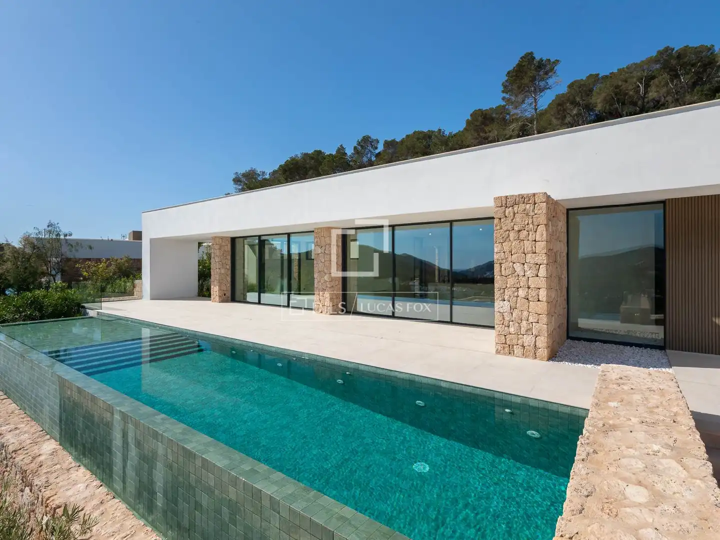 Vista exterior de Casa o chalet en venta en Santa Eulària des Riu con Aire acondicionado, Jardín privado y Terraza