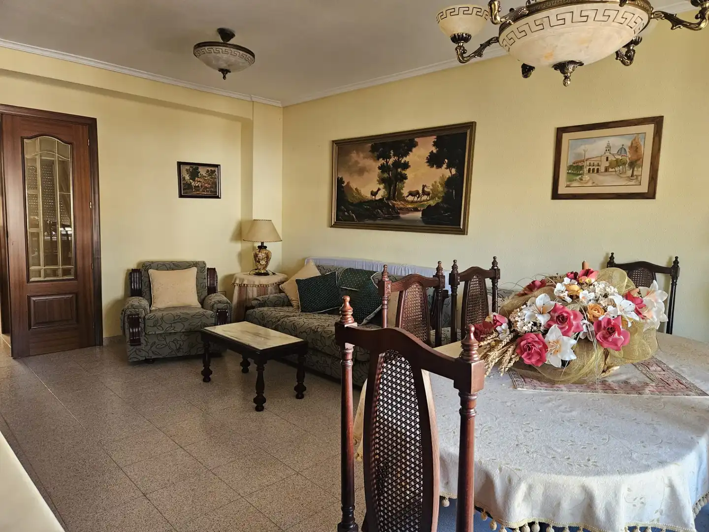 Wohnzimmer von Wohnung zum Verkauf in Castellón de la Plana / Castelló de la Plana mit Heizung, Möbliert und Ofen
