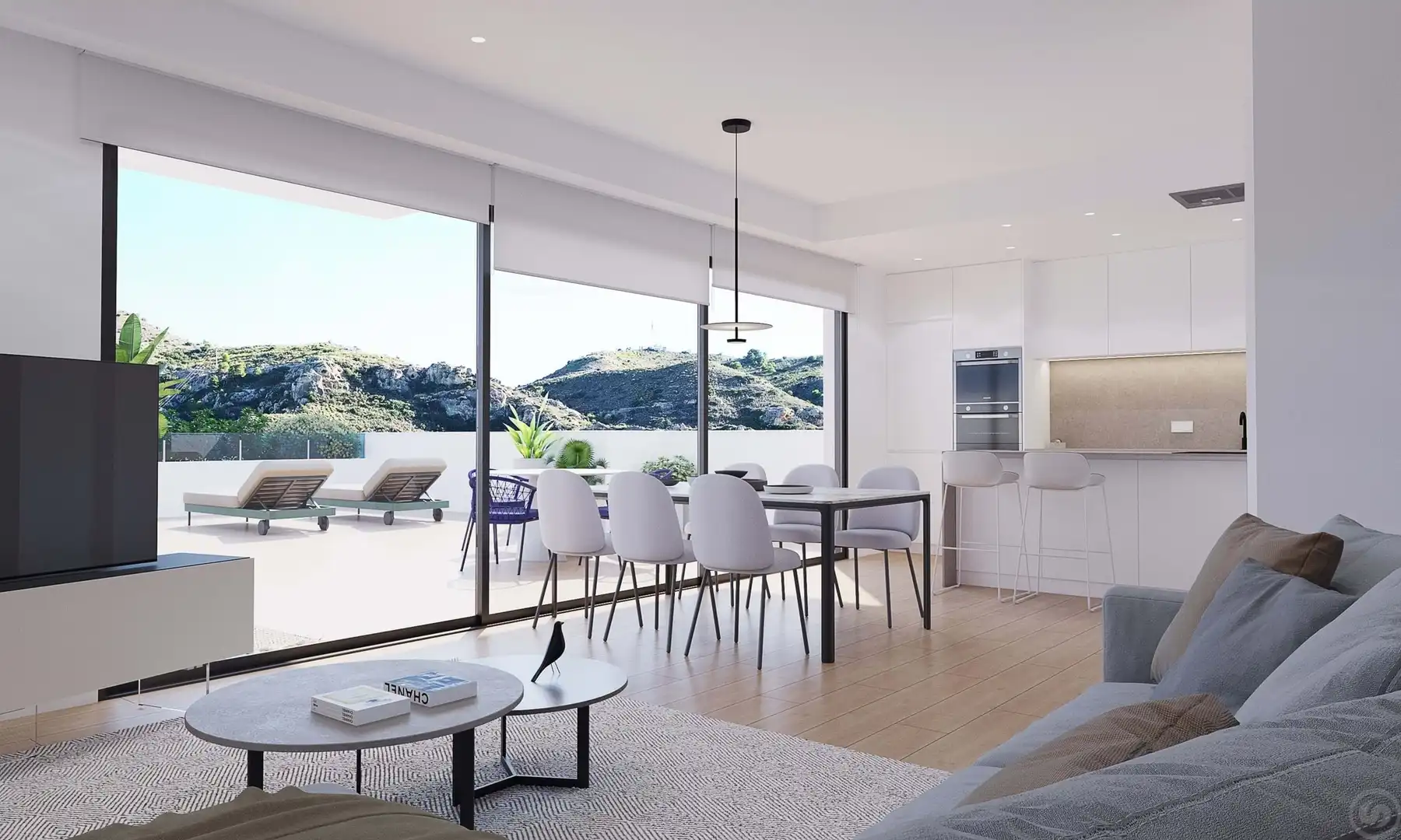 Sala de estar de Dúplex en venta en Monforte del Cid con Aire acondicionado, Calefacción y Terraza