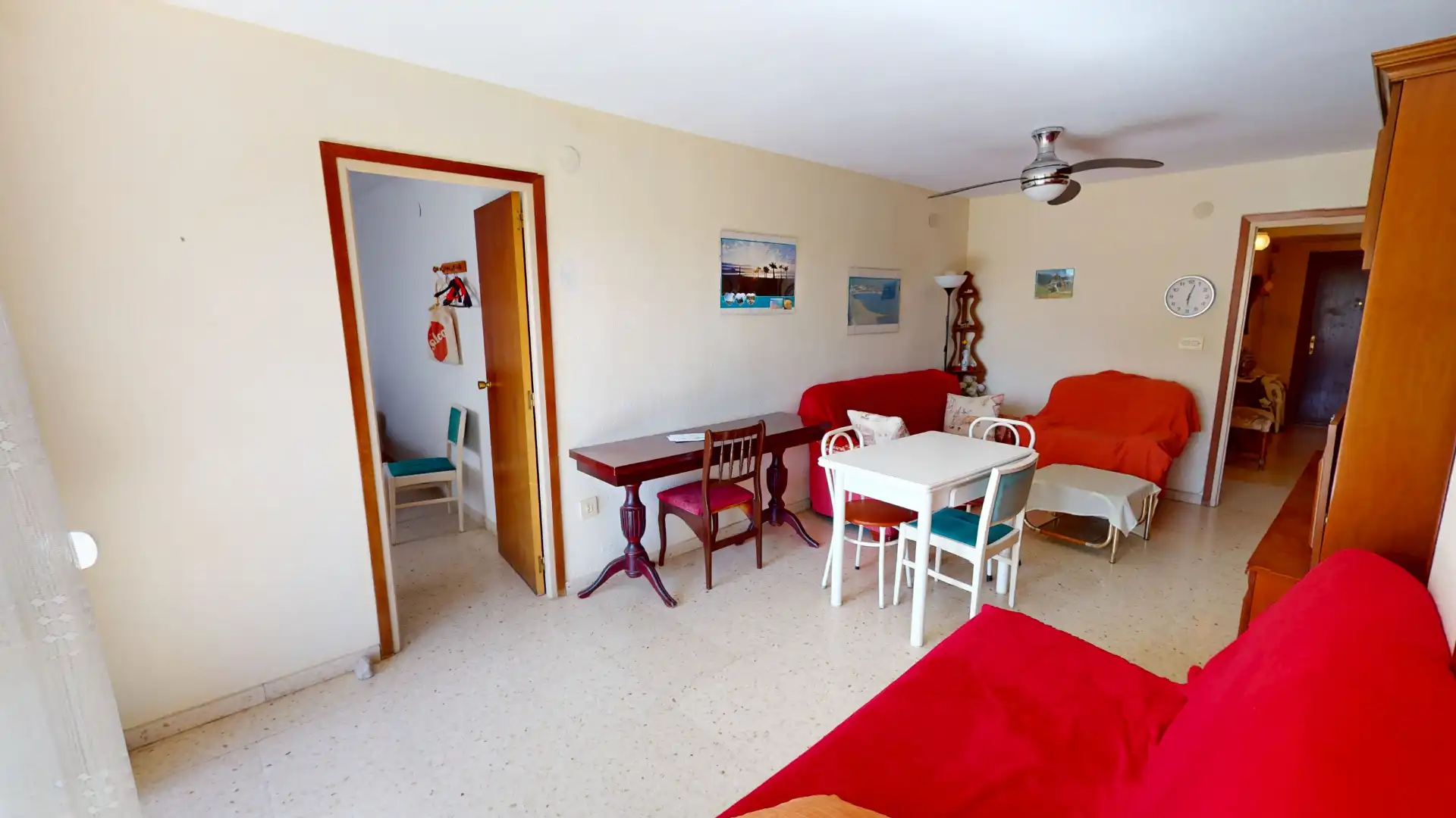 Sala de estar de Piso en venta en El Campello con Jardín privado, Amueblado y Balcón