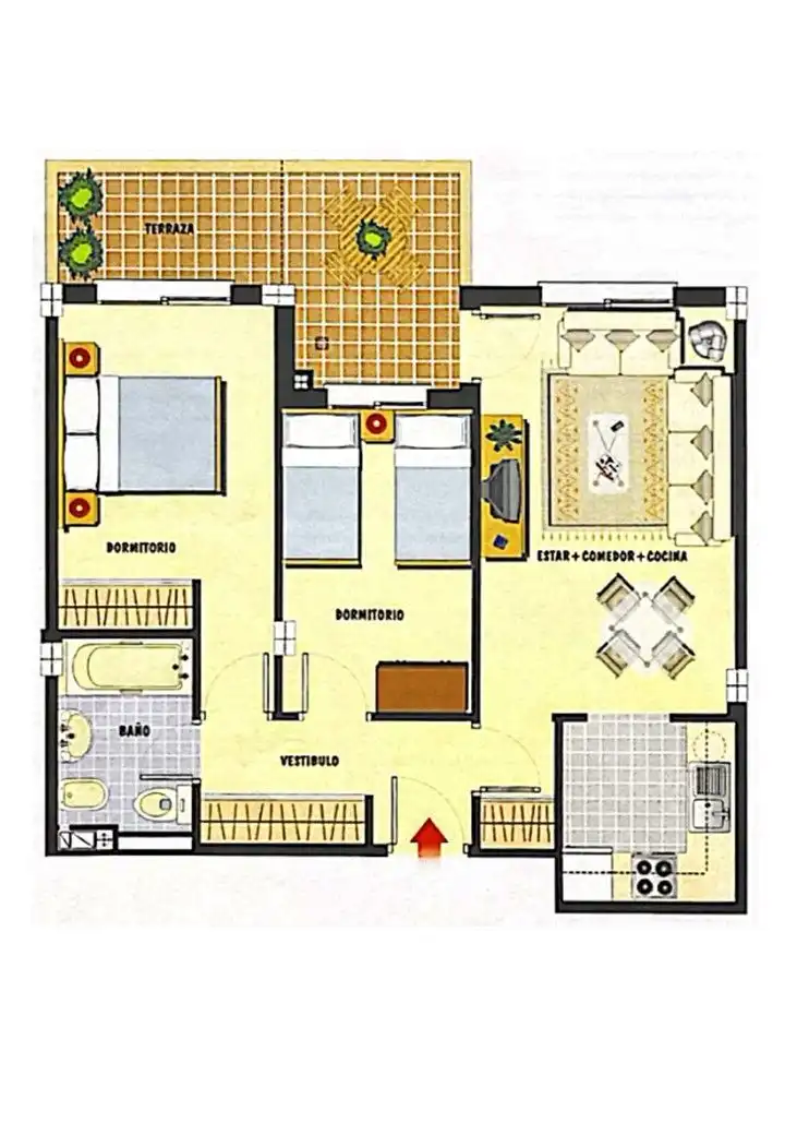 Apartament en venda en Roquetas de Mar amb Aire condicionat, Terrassa i Moblat