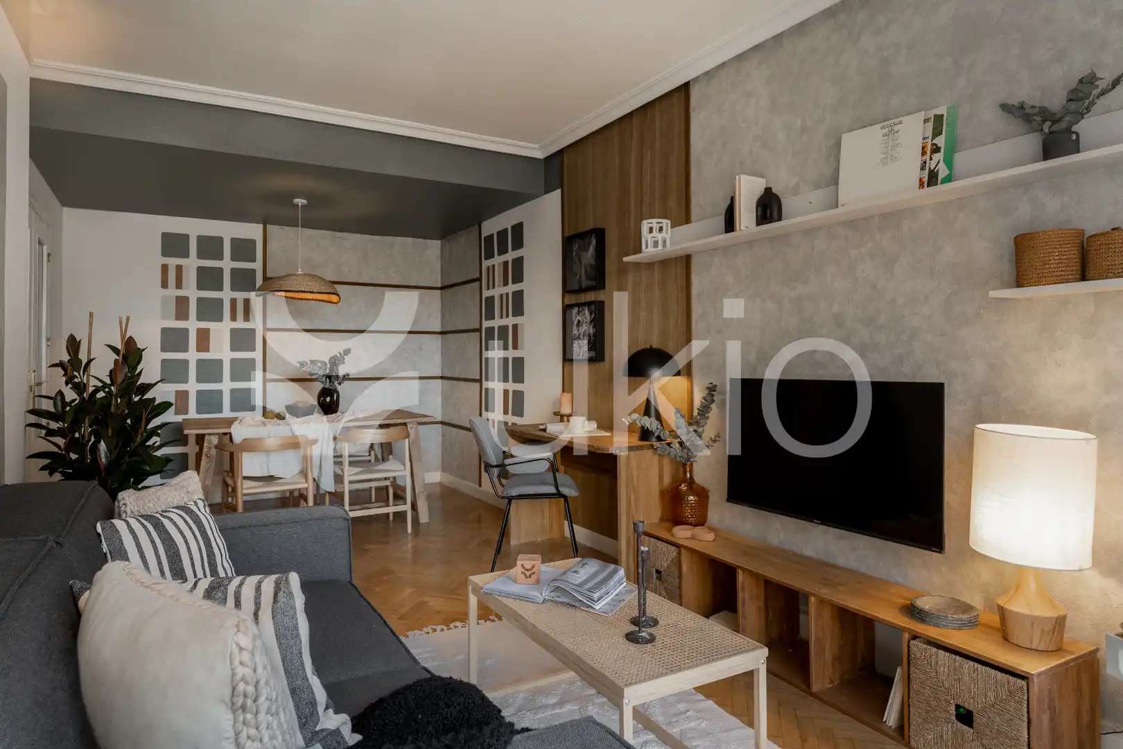 Living room of Apartments for rent in Madrid  with Air Conditioner, Heating and Furnished