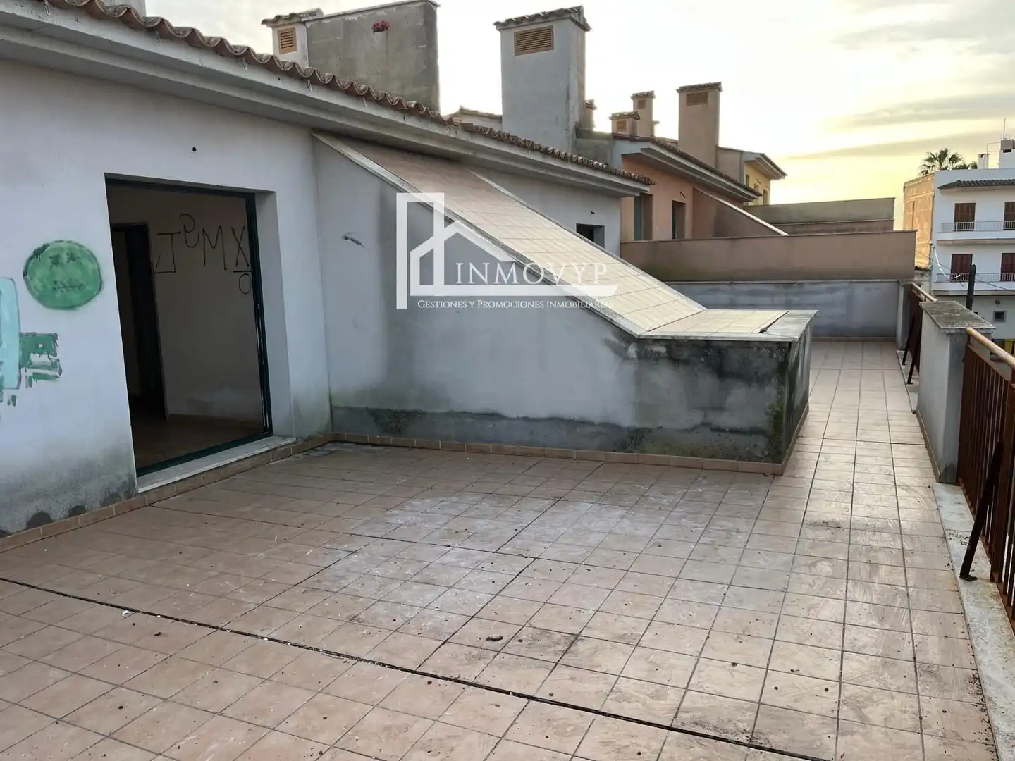 Terrasse von Dachboden zum Verkauf in Maria de la Salut mit Terrasse, Abstellraum und Schwimmbad