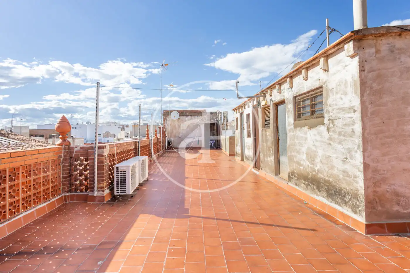 Terrasse von Wohnung zur Miete in Burriana / Borriana mit Heizung, Terrasse und Abstellraum