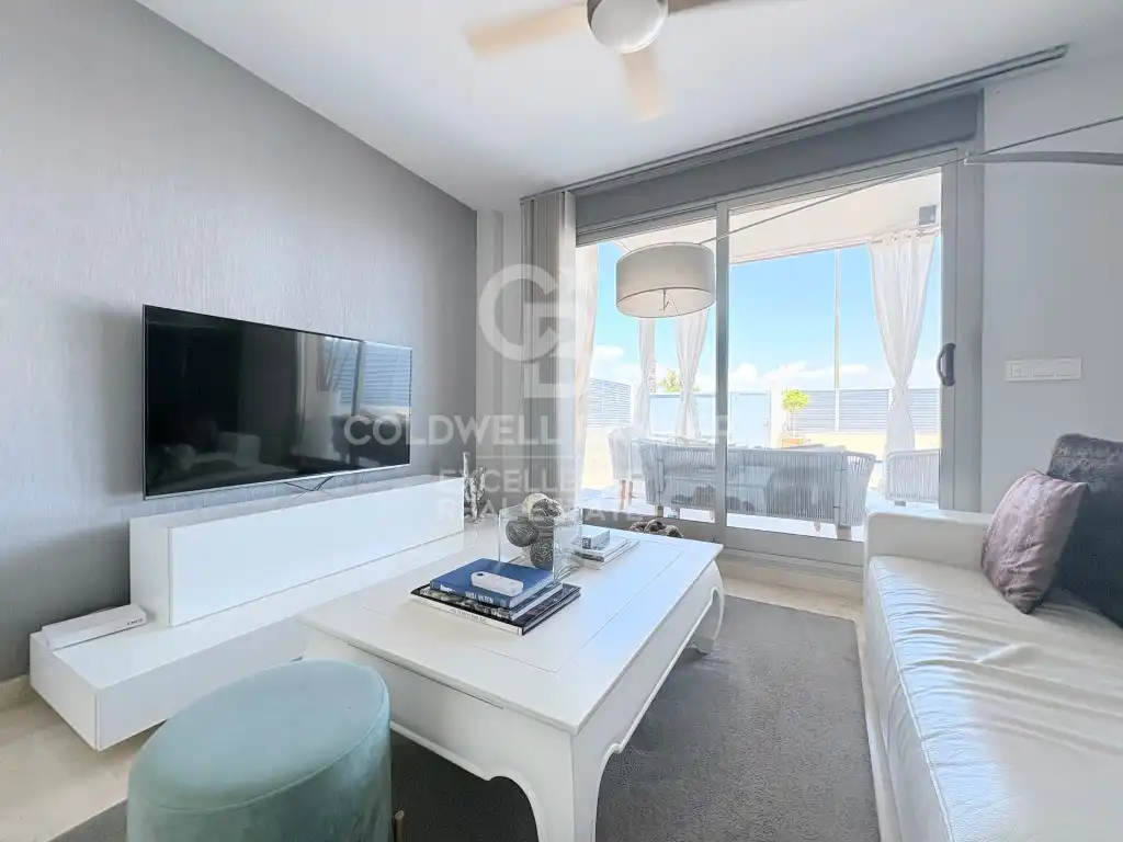 Sala d'estar de Casa adosada en venda en Burriana / Borriana amb Jardí privat, Terrassa i Piscina