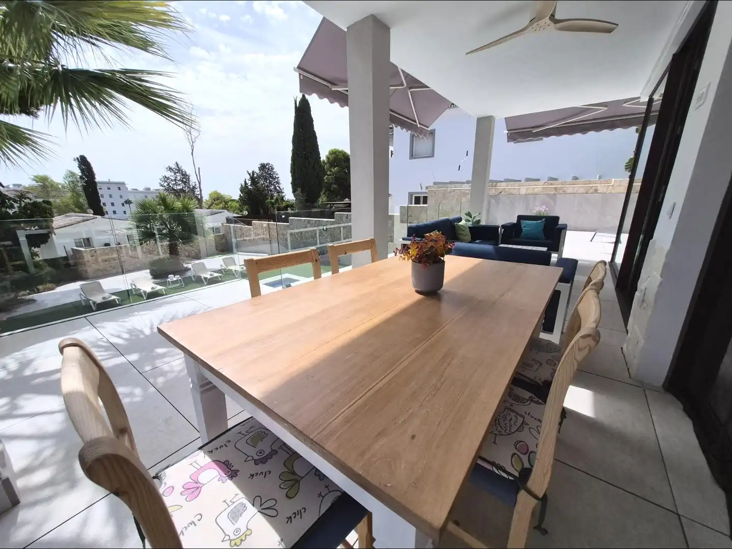 Terrasse von Haus oder Chalet zum Verkauf in El Pinar- Palacio de Congresos