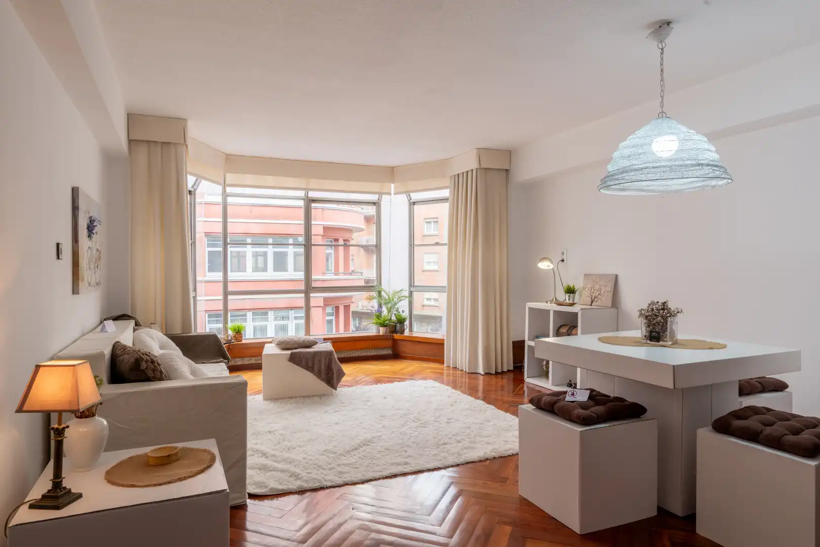 Living room of Flat for sale in A Coruña Capital   with Heating and Parquet flooring