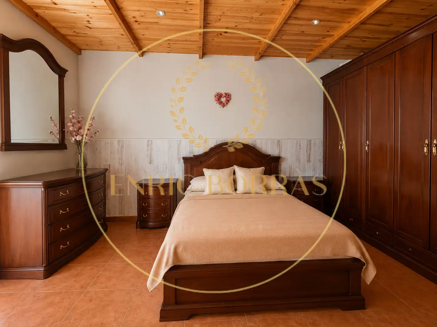 Bedroom of Flat for sale in Gironella  with Air Conditioner, Heating and Storage room