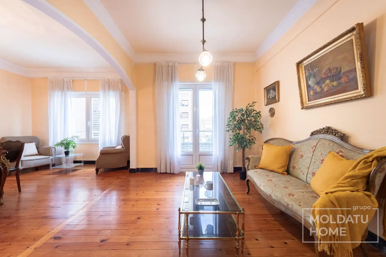 Sala de estar de Piso en venta en Indautxu