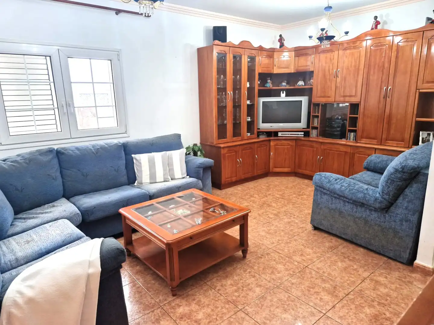 Sala de estar de Casa o chalet en venta en Vega de San Mateo con Jardín privado, Terraza y Internet