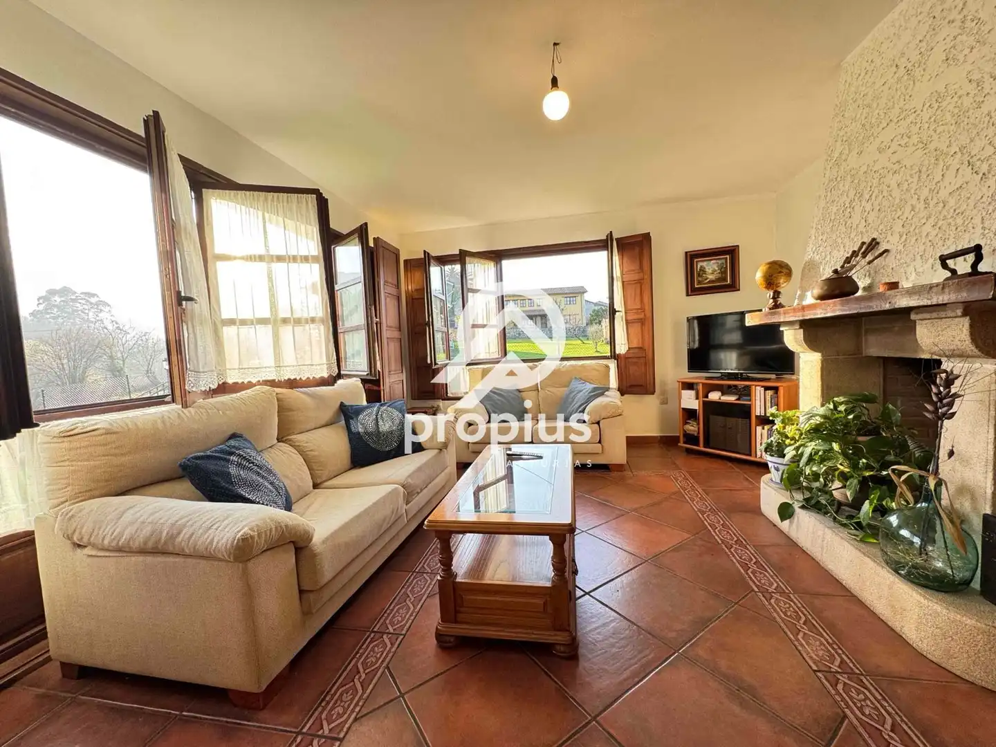 Living room of Houses for sale in Ribadedeva  with Heating, Private garden and Terrace