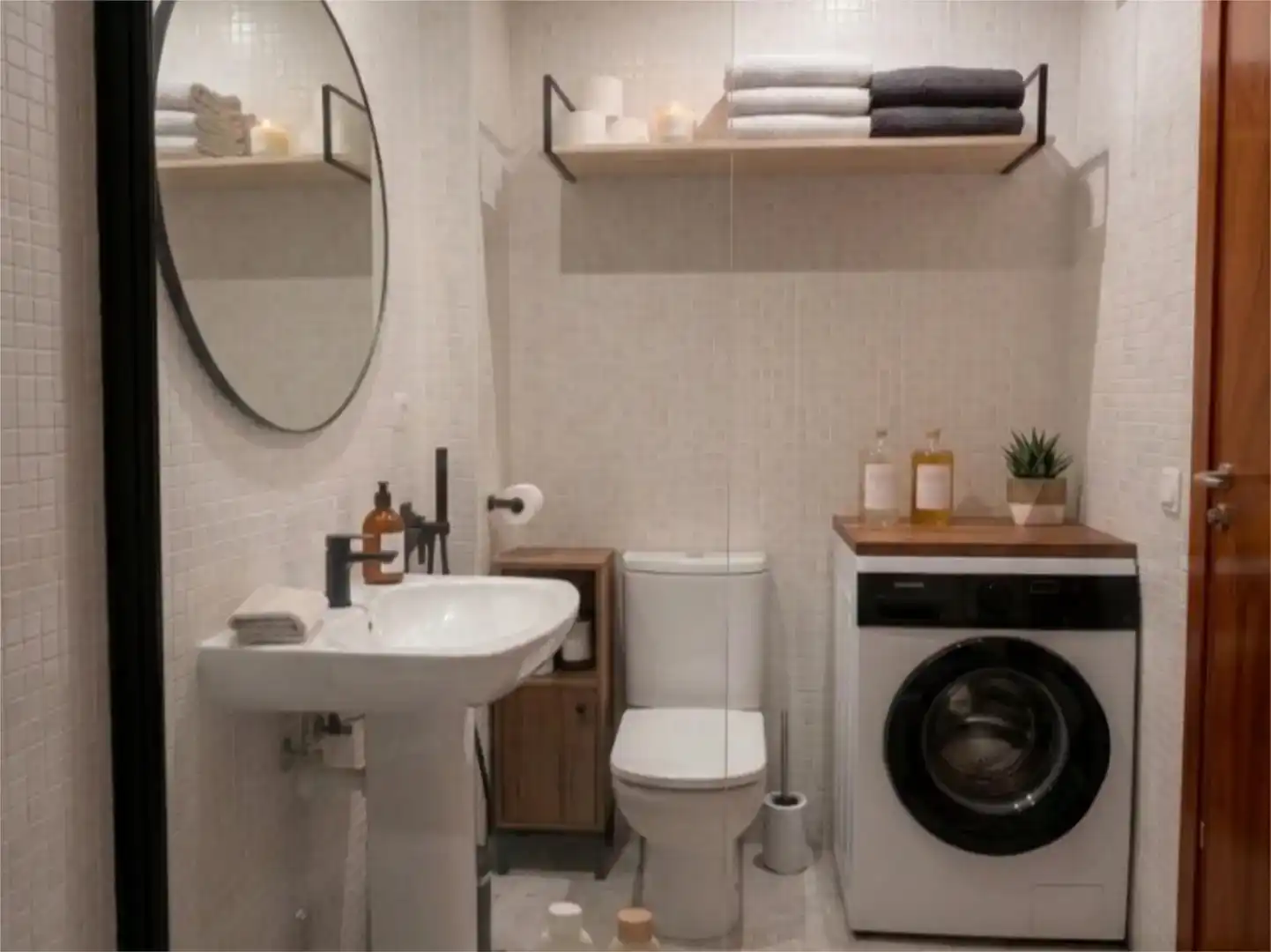Baño de Piso de alquiler en Lloret de Mar con Aire acondicionado, Parquet y Piscina