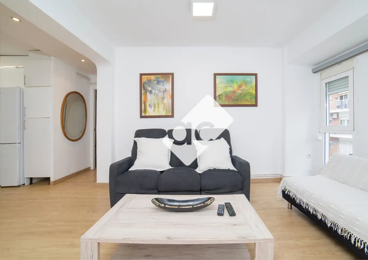 Sala de estar de Piso de alquiler en Valencia con Aire acondicionado, Calefacción y Amueblado