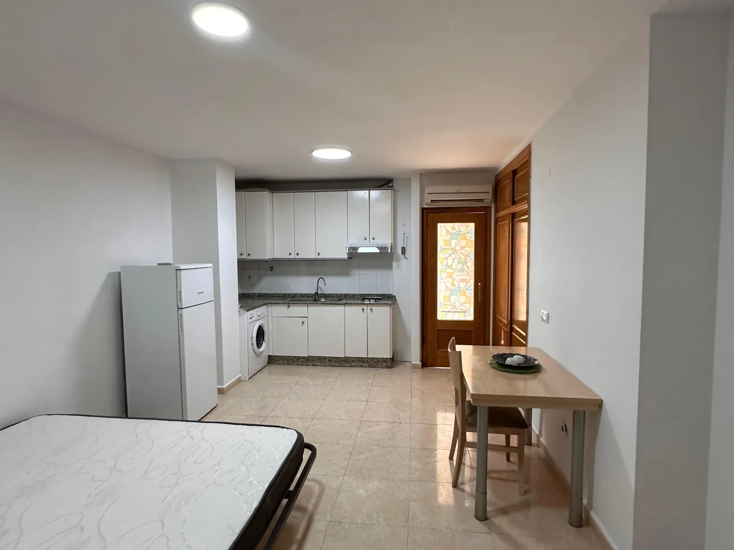 Kitchen of Study to rent in  Murcia Capital  with Air Conditioner, Furnished and Washing machine