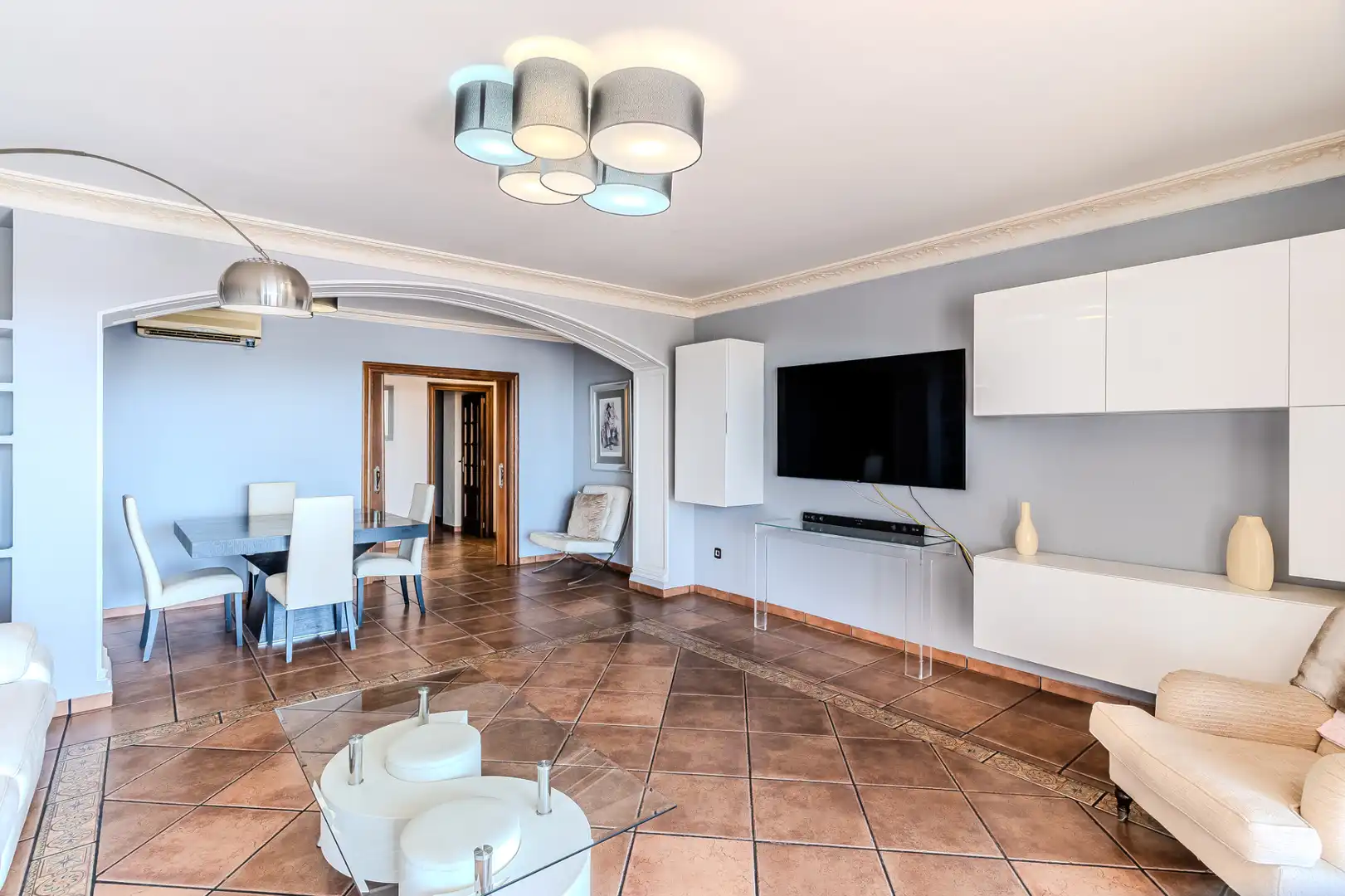 Living room of Flat for sale in Burriana / Borriana  with Air Conditioner, Heating and Terrace