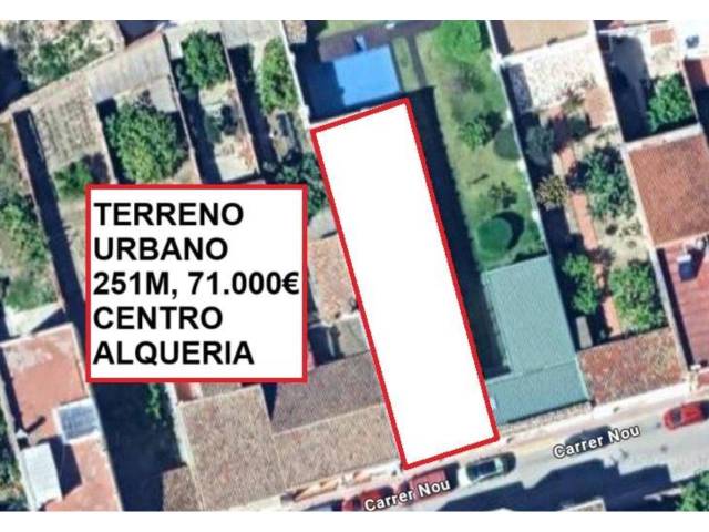 Terreno en Venta en L'Alqueria de la Comtessa