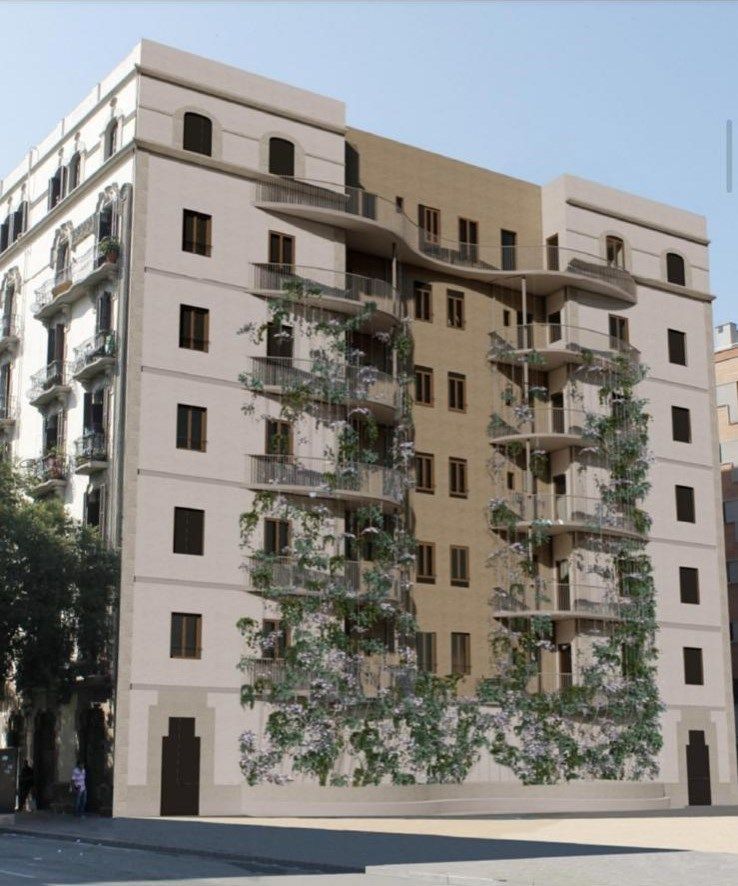 Vista exterior de Pis en venda en  Barcelona Capital amb Aire condicionat, Calefacció i Balcó