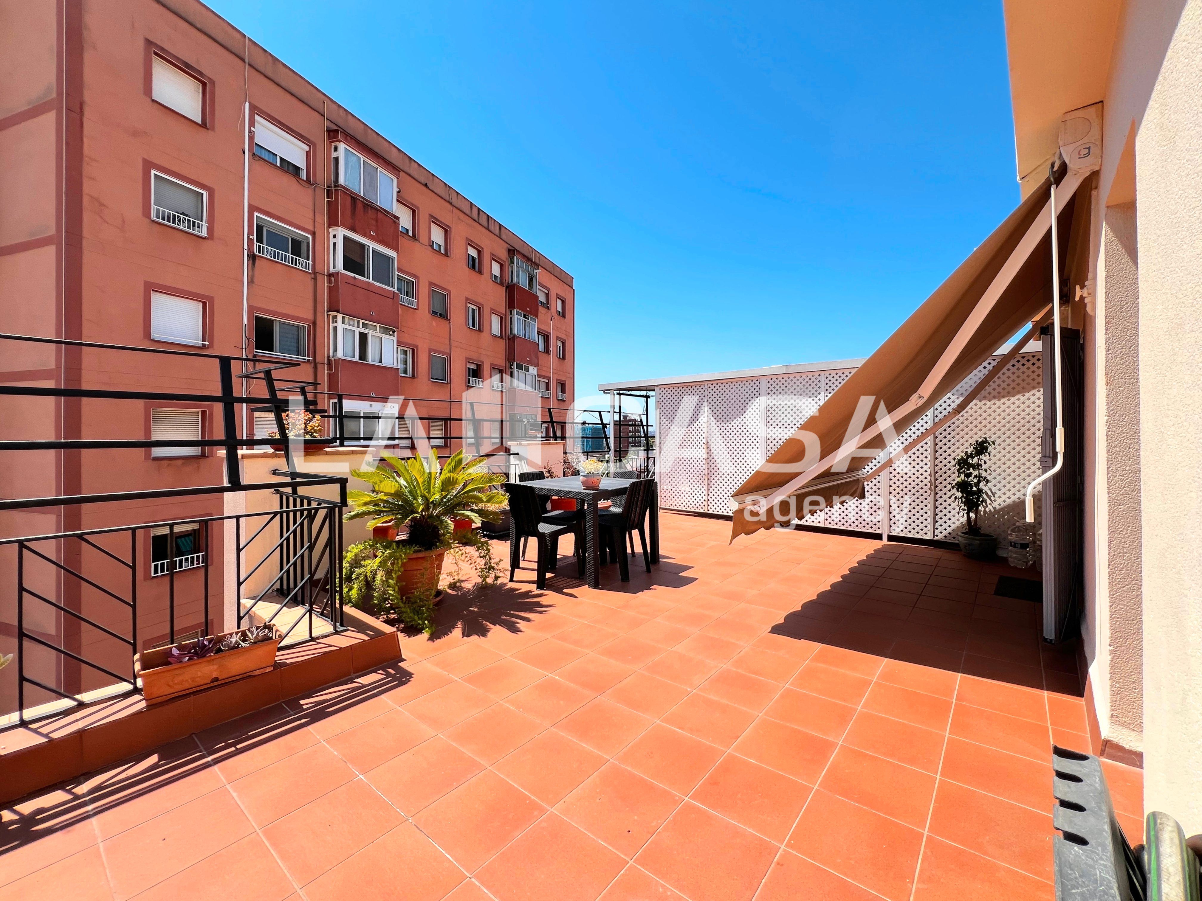Terrace of Flat for sale in Badalona  with Heating, Terrace and Storage room