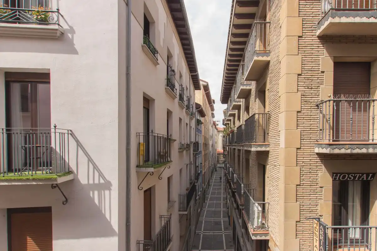 Exterior view of Flat for sale in  Pamplona / Iruña  with Heating and Balcony