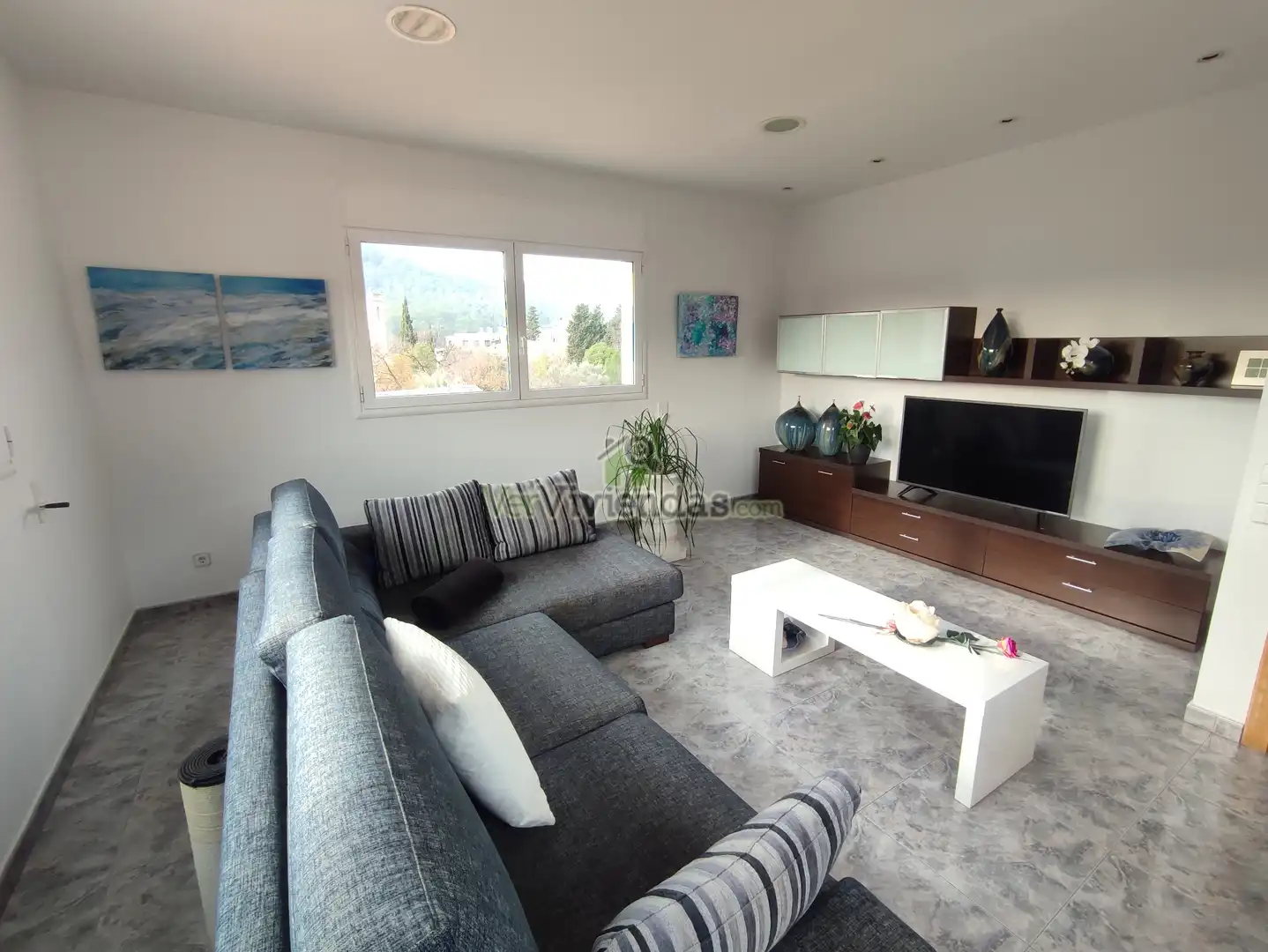 Sala de estar de Casa o chalet en venta en La Palma de Cervelló con Calefacción, Jardín privado y Terraza
