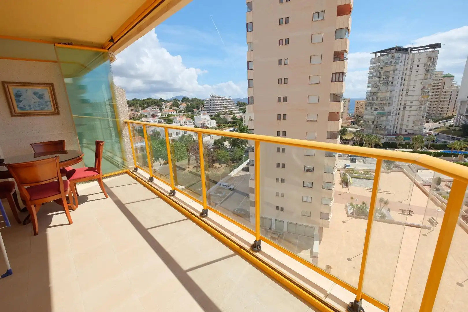Terraza de Apartamento en venta en Calpe / Calp con Calefacción y Piscina