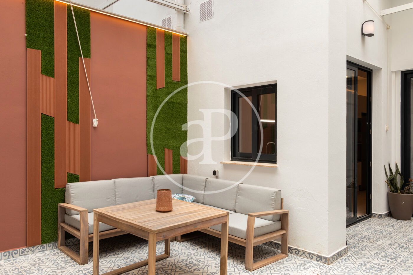 Terrace of Flat for sale in  Valencia Capital  with Air Conditioner, Heating and Furnished