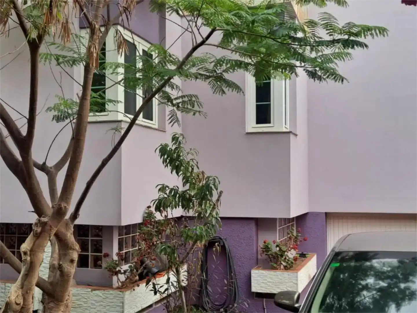 Vista exterior de Pis en venda en Las Palmas de Gran Canaria amb Aire condicionat, Jardí privat i Parquet